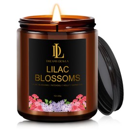 Lilac Blossom Candles, Lilac Blossom Scented Candle, Mother's Day Candle Gifts for Women, Soy Candles for Home Scented, 7oz 50 Hours Burn, Home Décor