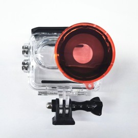 Diving Filter for Insta360 GO 3, Waterproof Diving Lens Filter, Improves Colours for Underwater Video and Photography (Red)