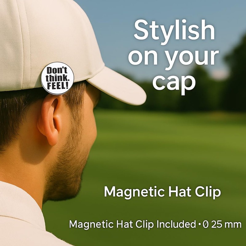 Don Flyee Golf Marker Magnet Don't think. Feel!