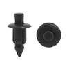 sourcing map 50 Stück schwarze Kunststoffnieten Spritzschutz-Befestigungsclips 6 mm für