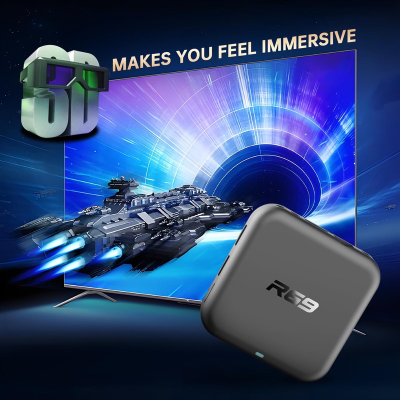 Android TV Box 14.0, Android TV Box 4K HD Quad