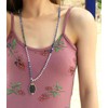 C·QUAN CHI Women Buddha Pendant Necklace Classic Handmade Crystal Beads