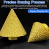 Diamond Grit Chamfer Brazed Chamfering Tool Round-bevel Milling Bit Tile