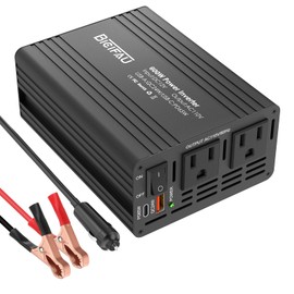 600W Inverter 12V to 110V, DC to AC Car Power Inverter for Vehicles with 65W USB-C Fast Charging 24W USB-A Dual AC Socket Adapter for Phone,Laptop,Road Trip,Long Drive,Camping
