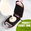 Tasty Mini Nonstick Waffle Maker, Perfect for Individual Waffles, Hash