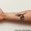 'Flying Magpie' Temporary Tattoo - Water Resistant, Skin-Safe, Non-Toxic Transfer