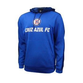 Icon Sports Federacion Mexicana de Futbol Asociacion Club Deportivo Social y Cultural - Cruz Azul Mens Side Step Pullover Hoodie, Blue, X-Large (CR41PH-B)