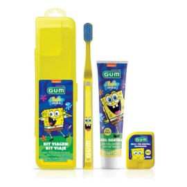Kit de Viaje Infantil Cepillado Dental C/ 3 Piezas Gum Completo Color Amarillo