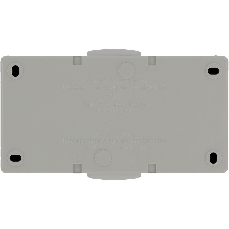 UNITEC Aquarius FR 45245L Socket 2-Way Surface-Mounted Loose Grey /