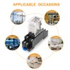 Weasch Electromagnetic Power Relay, JQX-13FL, AC 12V Coil, DPDT, 10A
