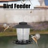 Bird Feeder 1L Durable ABS Easy Filling Transparent Container Portable