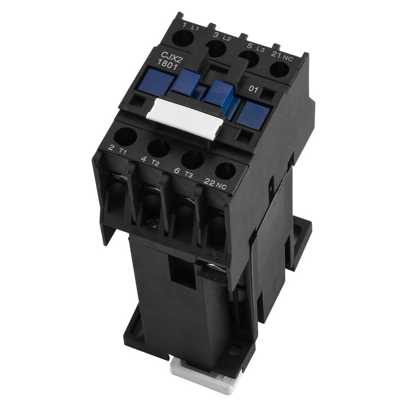 Baomain 3-Pole DC Contactor CJX2-1801 24VDC Coil, 3NO+1NC Auxiliary, 660V