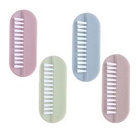 4Pcs Nail Brush, Nail Brushes for Cleaning Nails, Nail Brushes Easy to Use for Cleaning Nails, Nail Scrubbing Brush for Hands Feet Nails for Men Women Kids(Multicolored)