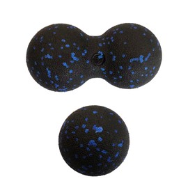 2 Pieces Massage Balls, Double Ball Single Ball Massage Ball, Effective Fascia Training, Self Massage, Deep Massage, Back, Spine, Neck and Face Muscle Relaxation