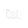 200x150mm (8x6") Sliding Grille Made of Sheet Steel – Black
