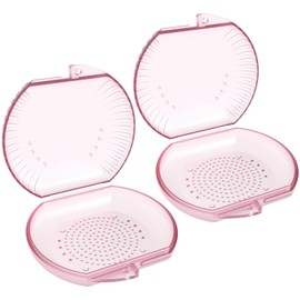 ARGOMAX Aligner Case, Retainer Case, Braces Box, 2 pcs Orthodontic Box (Pink).