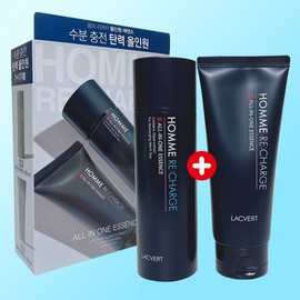 Laquebert 1+1 Lac Vert Homme Recharge All-in-One Essence 150ml+150ml special / 1+1 라끄베르 옴므 리차지 올인원 에센스 150ml+150ml 기획