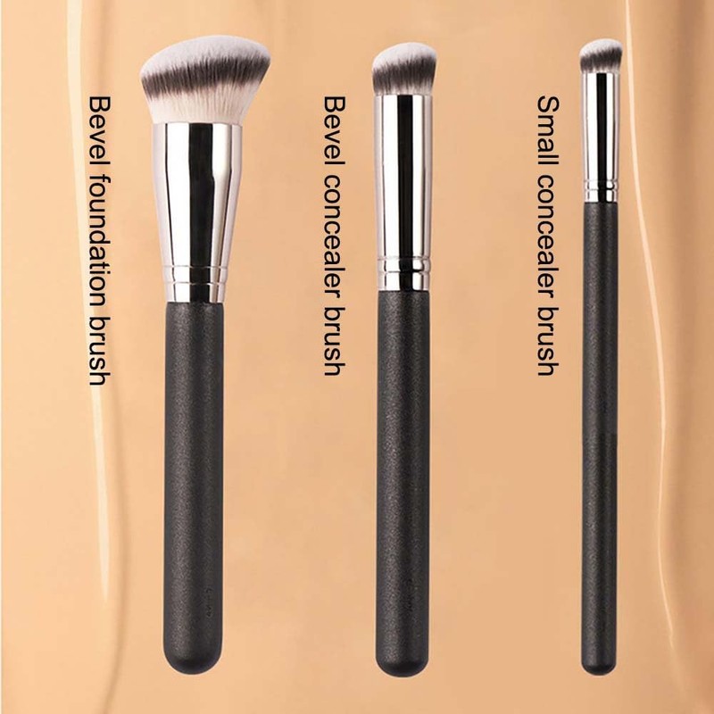3 Packs Makeup Brushes Foundation Brush and Concealer Brush Concealer
