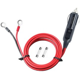 Carviya - Encendedor de cigarrillos macho adaptador de enchufe inversor cable de alimentación resistente 12 V/24 V, 5 pies, 1.5 m, 14 AWG para inversor de coche, bomba de aire, taza eléctrica,