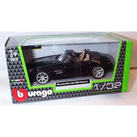 Bburago black SLS M'ERCEDES BEN'Z open top car 1.32 scale diecast model