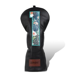 Black Golf Driver Club Headcovers Cover Floral Large No. Birdie