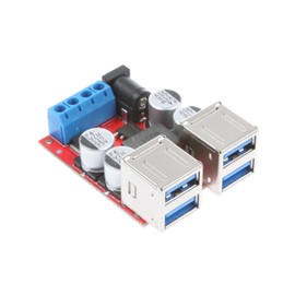 NOYITO 8A 4 USB Charger Power Supply Module DC 12V 24V 8-35V Buck to DC 5V 2A 4-Port USB for Car Charger Module 5V Device