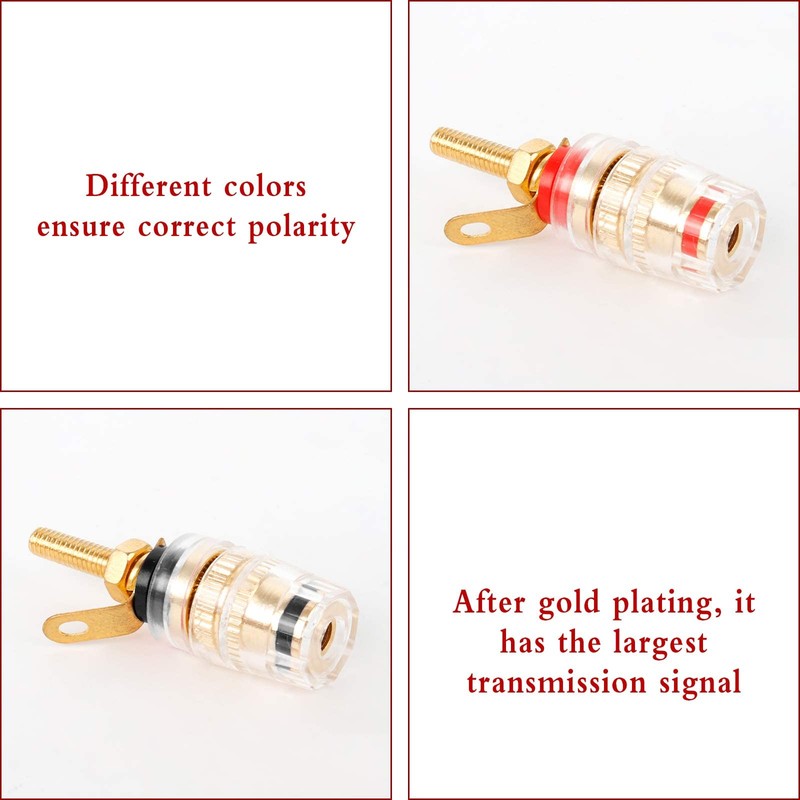WANGCL Speaker Banana Plug Terminal Banana Clamp Banana Clamp for