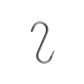 Butcher Hooks, Meat Hooks, Smoking Hooks, Wild Hooks, Stainless Steel Hooks, Stainless Steel Trout Hooks, S Hooks, 180/6 mm, Quantity: 10 Pieces