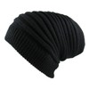 Rasta Long Slinky Beanie Hats Black