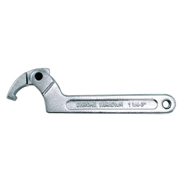 HFS (R C Spanner Tool Adjustable Hook Wrench Chrome Vanadium (1''-1/4''-3''(32-76mm))