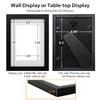 EGOFINE A5 Frames Black Set of 3,Wooden Photo Frames A5,14.8x21cm