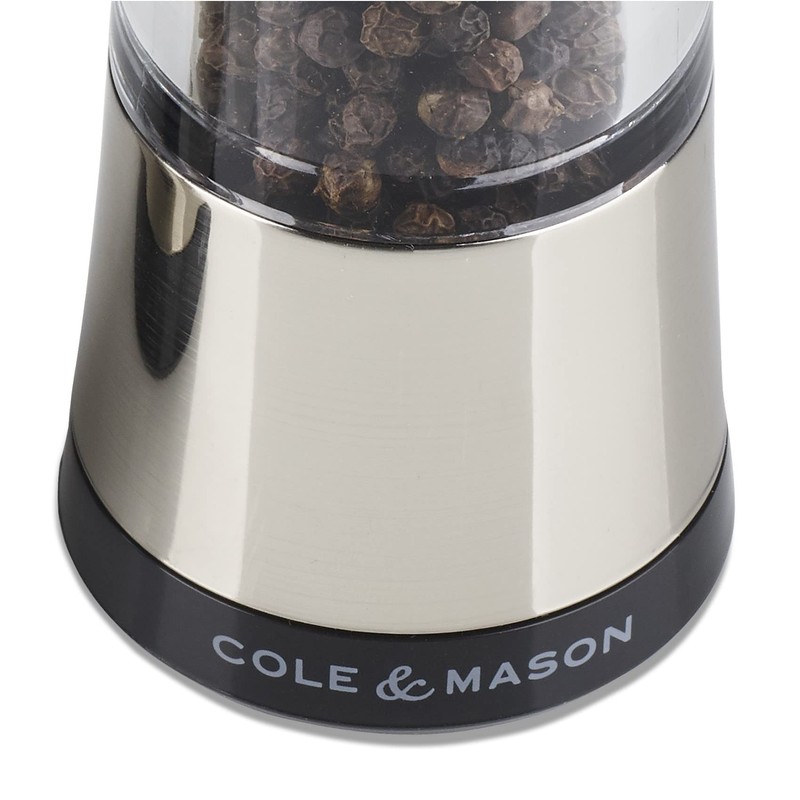 Cole & Mason H306591P Horsham Chrome Pepper Mill, Precision+ Inverta,