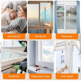 Bruiefpap 39.4FT Weather Stripping for Doors and Windows, Self-Adhesive Window Insulation for Winter, Weatherstrip for Draft Stopper, Soundproofing, Dustproof, 0.35'' Wide x 0.35'' Thick, White