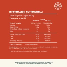 180 Cápsulas Omega 3 Omega3 Aceite De Salmon Oil Epa Dha Sabor 180 Cápsulas Par a 180 Dias