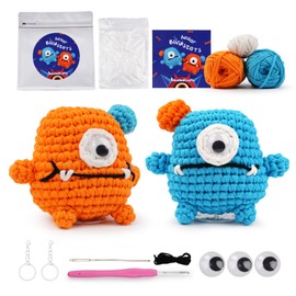 LetCartMaker Häkelset für Anfänger, Blinksters Häkelset Häkel-Starter-Set mit Schritt-für-Schritt-Video-Tutorials, Geburtstags-, Urlaubs-Geschenk für Kinder und Erwachsene