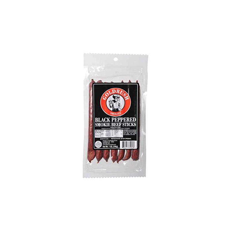 Gold Rush Beef Sticks 7oz. Package (Black Pepper)