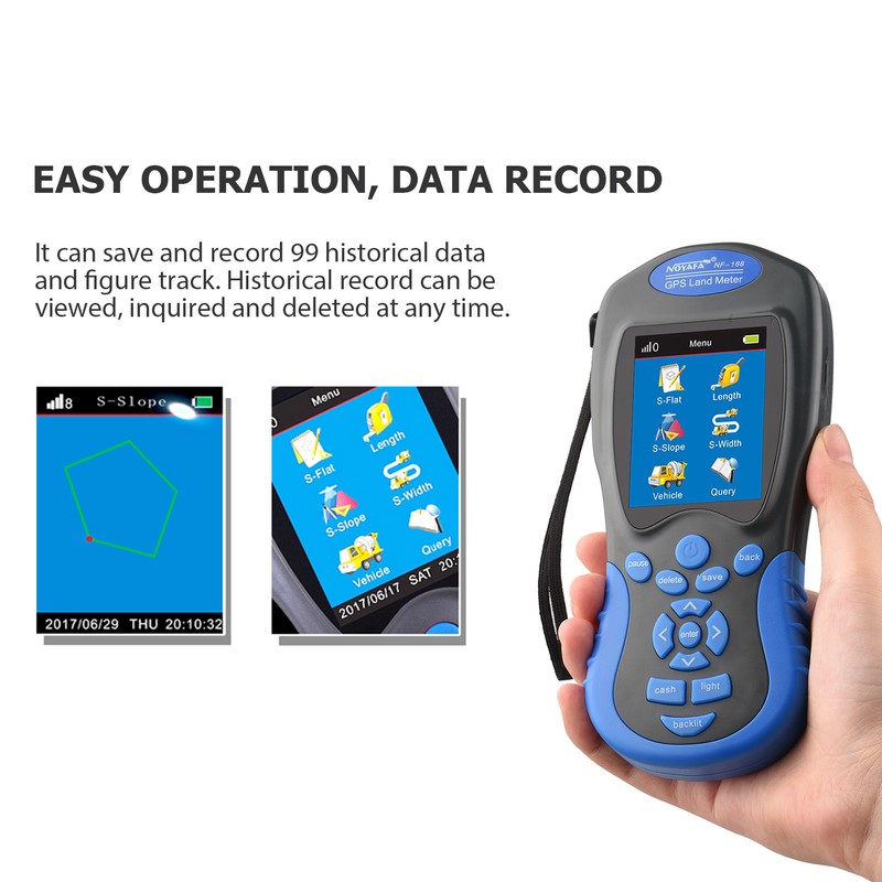 NOYAFA NF-188 GPS Land Meter Handheld Digital LCD Farmland Area