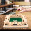 AMEROUS 1-4 Players Shut The Box Dice Game,Classic 4 Sided