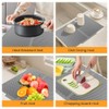 Silicone Dish Drying Mat For Kitchen Counter,Dish Drying Mats For