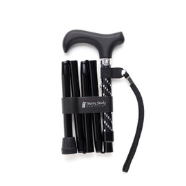 Merry Sticks（メリースティックス） ／ スターライト ／ 折りたたみステッキ ／ 杖 ／ ブラック