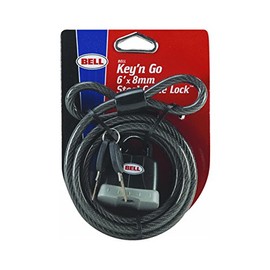 Bell Sports Cycle Products 7122010 6' Cable Lock With Key Assorted Colors