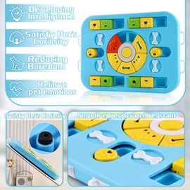 panemy Dog Toy Intelligence, Slow Feeder Intelligence Toy for Dogs, Slow Feeder Dog Sniffing Toy, Interactive, Anti-Slinging Bowl for Small/Medium/Large Dogs, Puppies and Cats