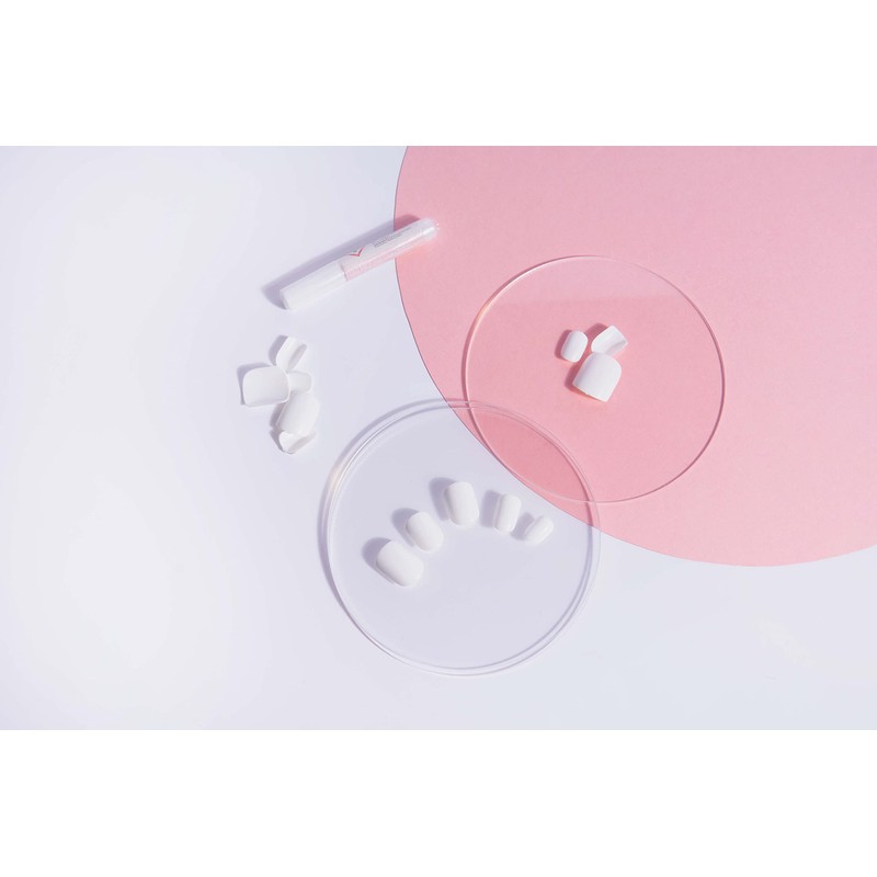 Nail HQ Square White Nails