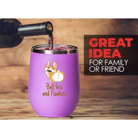 Veterinarian Pink Edition Wine Tumbler 12oz - Ball Less and Flawless - Med Tech Animal Lover Pet Veterinary Groom Dog Cat Doctor