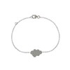 Les Poulettes Jewels - Sterling Silver Rhodium Bracelet Cloud