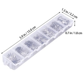 Baluue Sets Jewellery Making Essentials Bracelet Beads Flower Bead Caps Jewelry Findings End Caps for Necklace Making Pcs