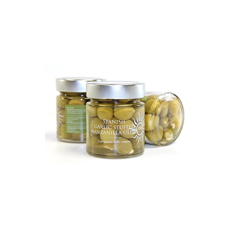 2 x 260g Manzanilla Olives stuffed with Garlic