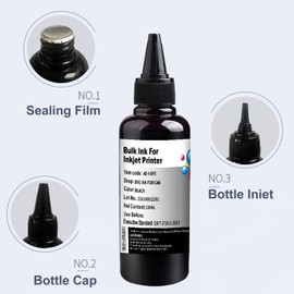 Dikarsum Compatible Refill Ink kit for Canon 250 251 270 271 280 281 PG240 CL241 PG245 CL246 PG210 Refillable Ink Cartridge CIS CISS System with 1 Free Syringes(2x100ML BK)