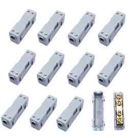 12Pcs 10AWG 60Amp Wire Connectors Kit,Brass Quick Splicing Wire Connection Terminals with Protective Casing for Automotive and Electronic Projects