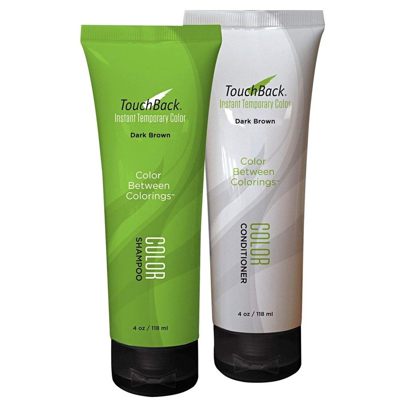 TouchBack Dark Brown Color Shampoo and Conditioner Set
